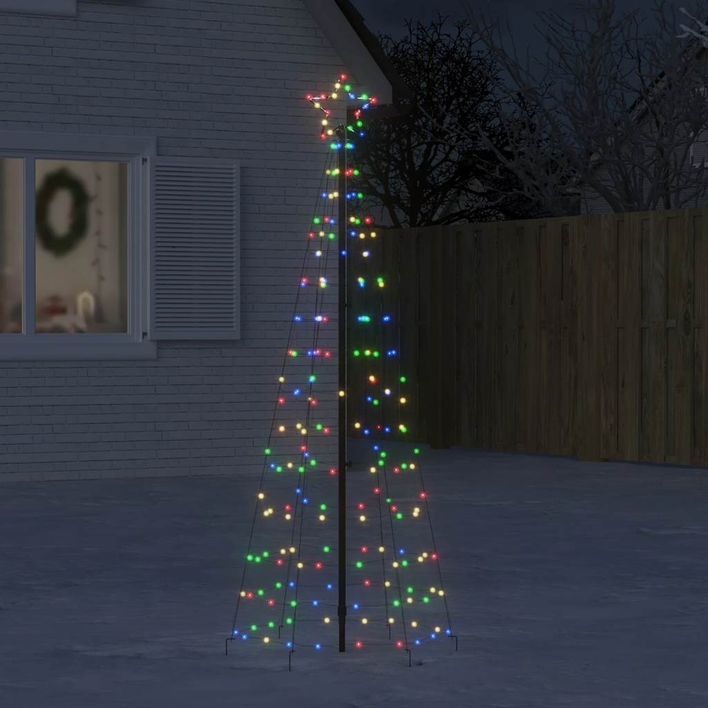 LED Christmas Tree with Spikes 220 LEDs Colorful 70.9
