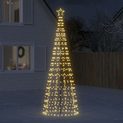 A 118.1" LED Christmas tree with 570 warm white lights and a sturdy metal stand.