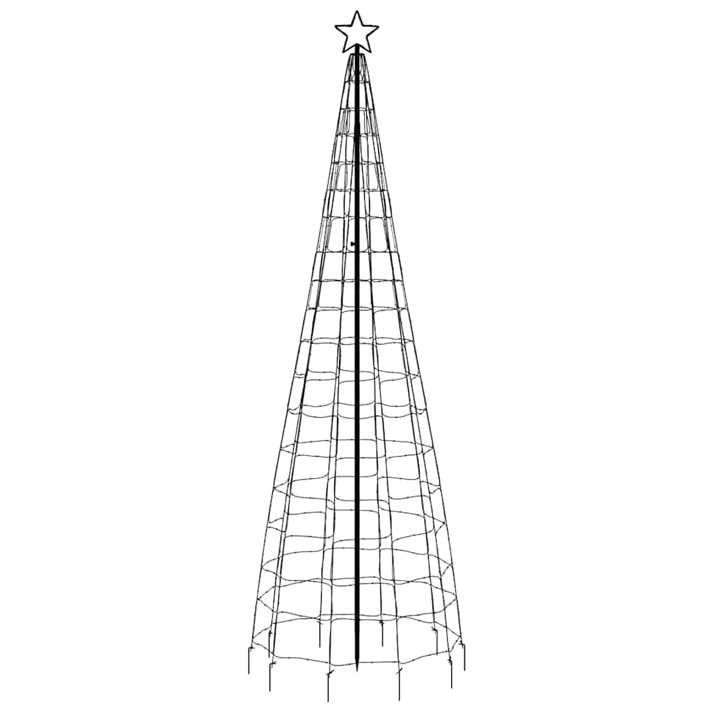 Bostome LED Christmas Tree with 570 cold white LEDs and sturdy metal stand, 118.1 inches tall.