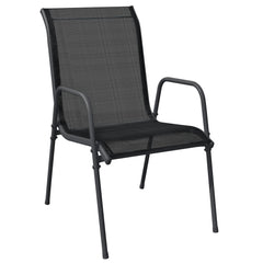 Garden Dining Set Black, Anthracite