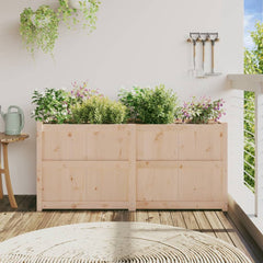 Garden Planter Natural wood Solid pine wood Large