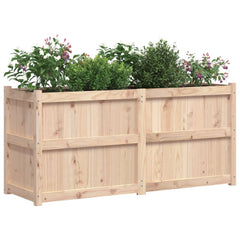Garden Planter Natural wood Solid pine wood Large