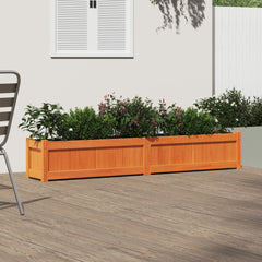 Garden Planter Wax Brown Solid pine wood