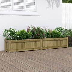 Garden Planter Natural Pine Vacuum pressure treated pinewood Large