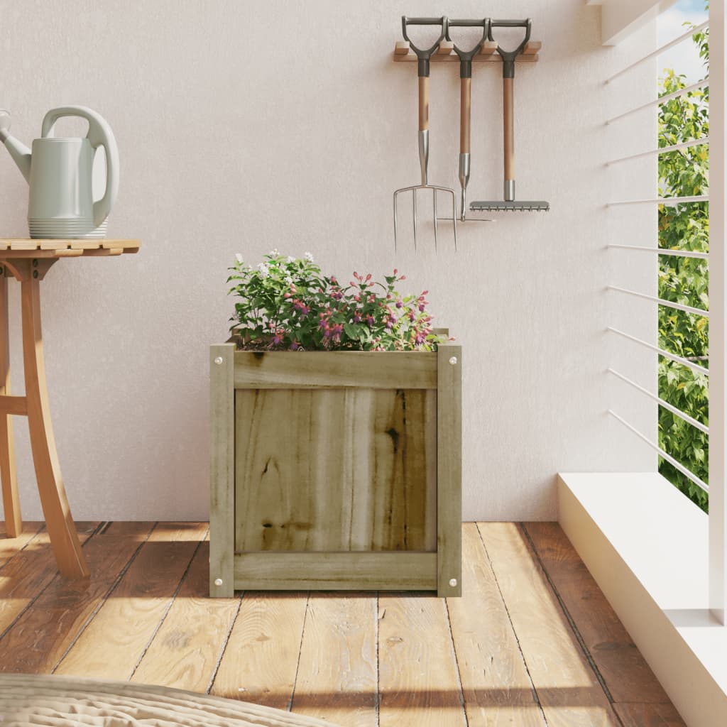 Garden Planter 15.7x15.7x15.7 Impregnated Wood Pine