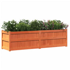 Garden Planter Wax Brown 70.9x19.7x19.7 Solid Wood Pine