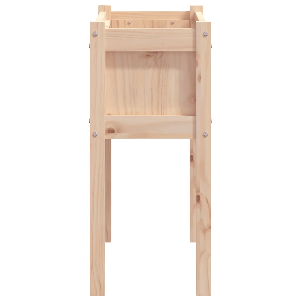 Garden Planter with Legs 27.6x12.2x27.6 Solid Wood Pine