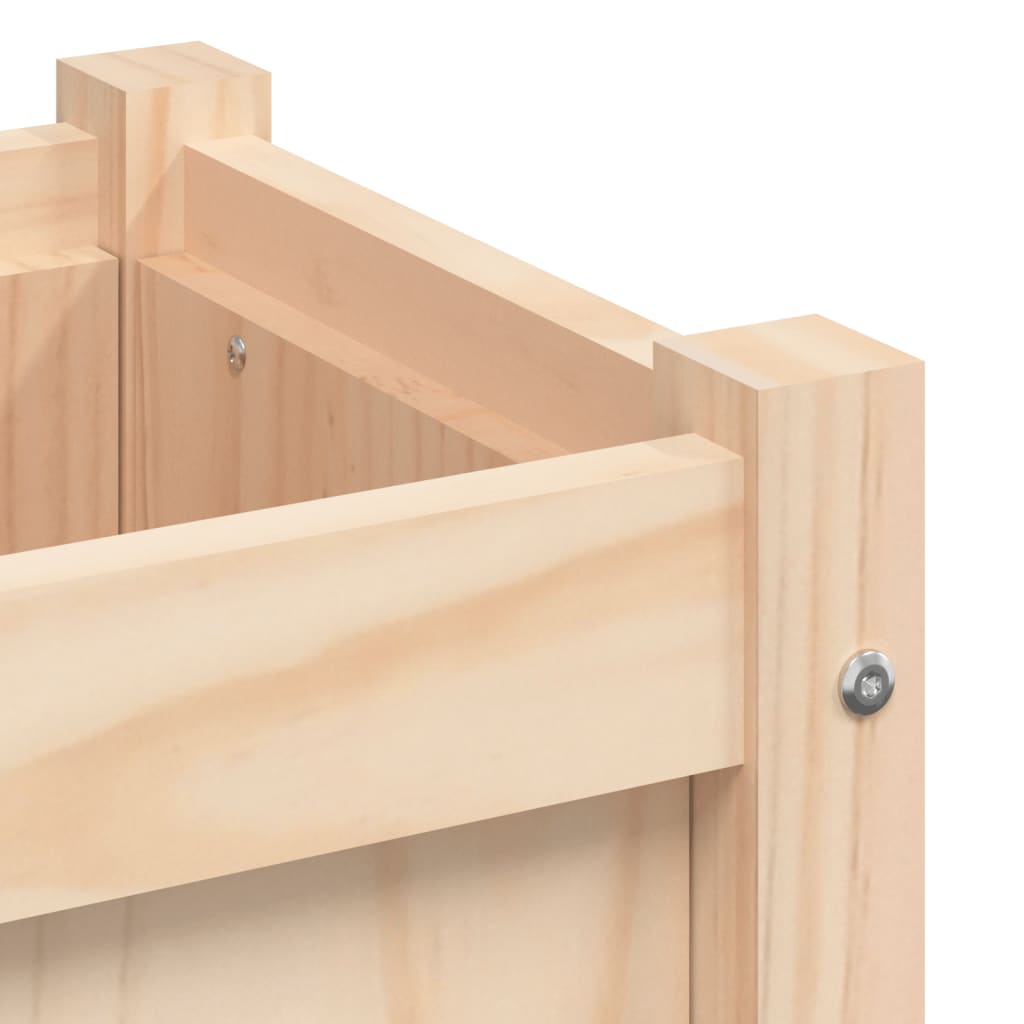 Garden Planter with Legs 27.6x12.2x27.6 Solid Wood Pine