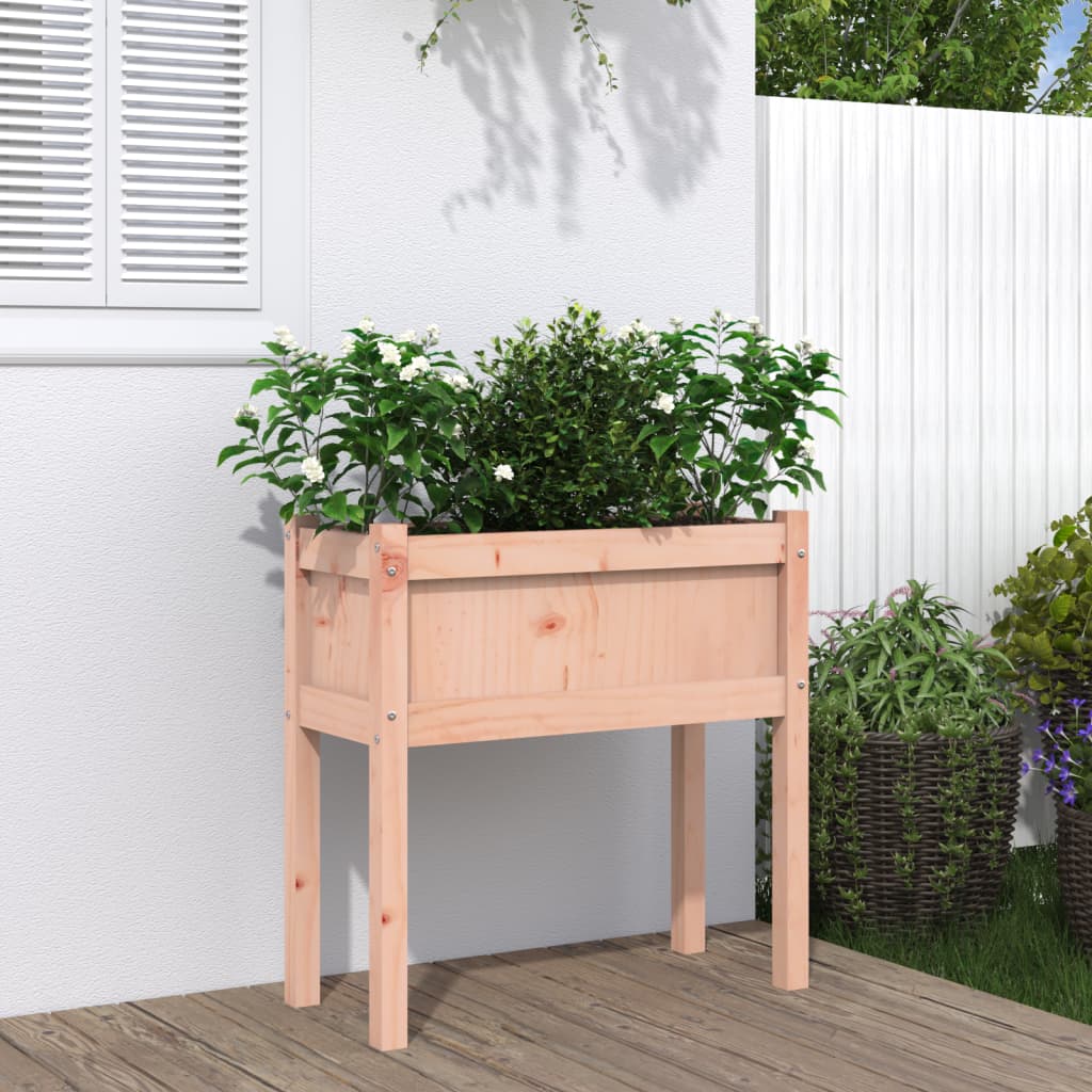Garden Planter with Legs 27.6x12.2x27.6 Solid Wood Douglas