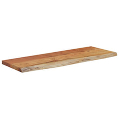 Wall Shelf Natural wood tone Solid Acacia wood 27.6 x 11.8 x 1.5 in