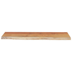 Wall Shelf Natural wood tone Solid Acacia wood 27.6 x 11.8 x 1.5 in