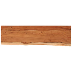 Wall Shelf Natural Solid Acacia Wood 43.3 x 11.8 x 1.5 in Durable
