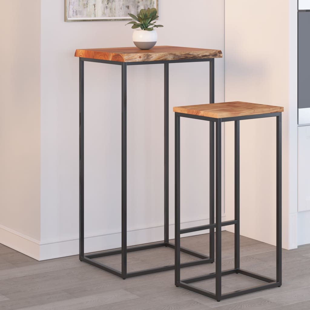 Table Top Natural wood Solid acacia wood 20x16 in Durable