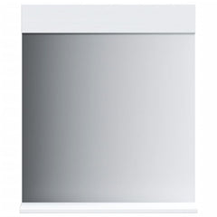 Bathroom Mirror with Shelf BERG White 23.6x4.7x27.6 Solid Wood