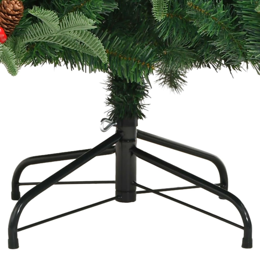 Artificial Hinged Christmas Tree with Cones and Berries 70.9