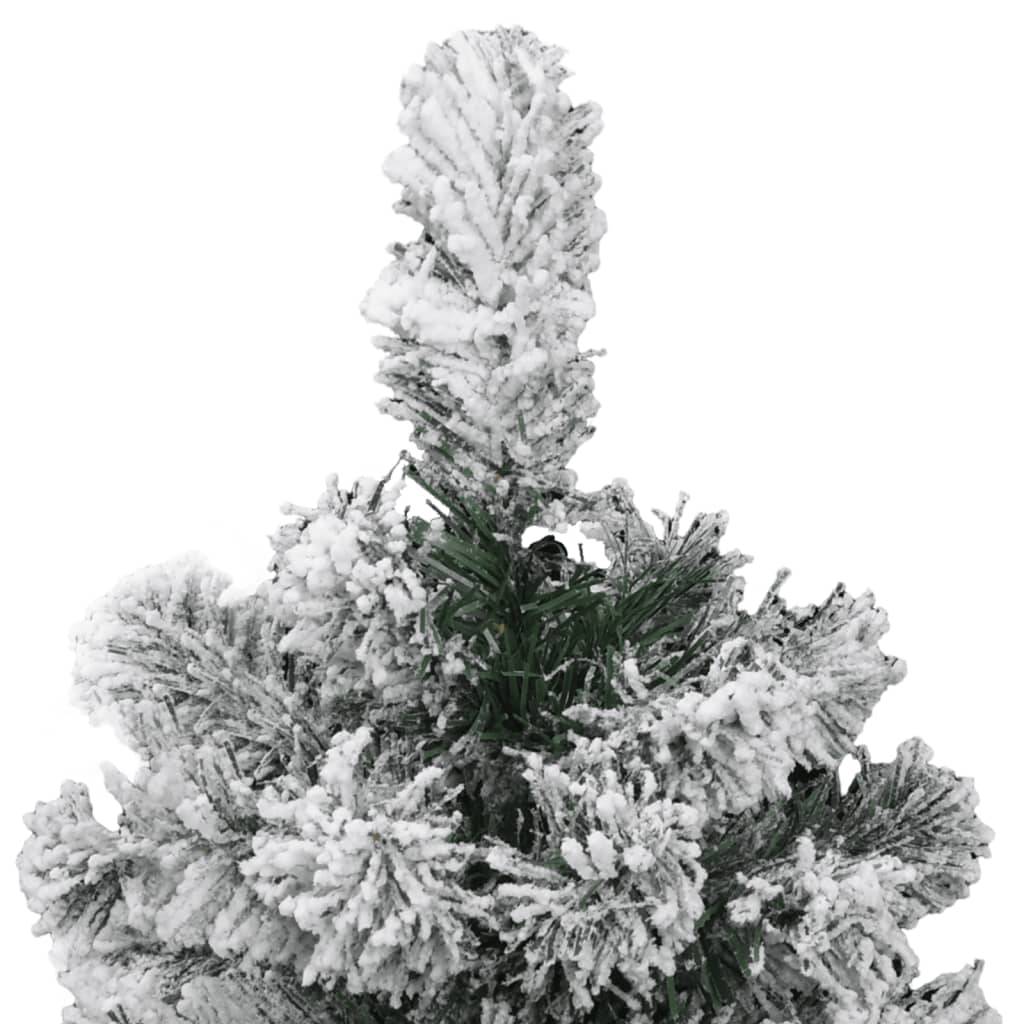 Artificial Hinged Christmas Tree with Flocked Snow 59.1