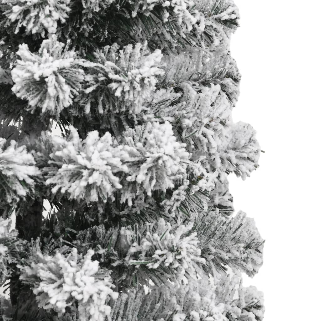 Artificial Hinged Christmas Tree with Flocked Snow 59.1