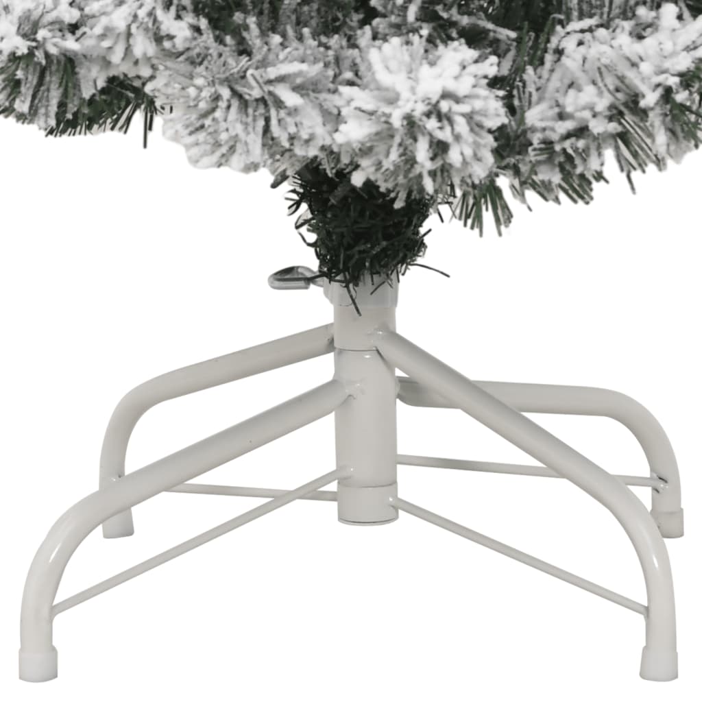 Artificial Hinged Christmas Tree with Flocked Snow 59.1