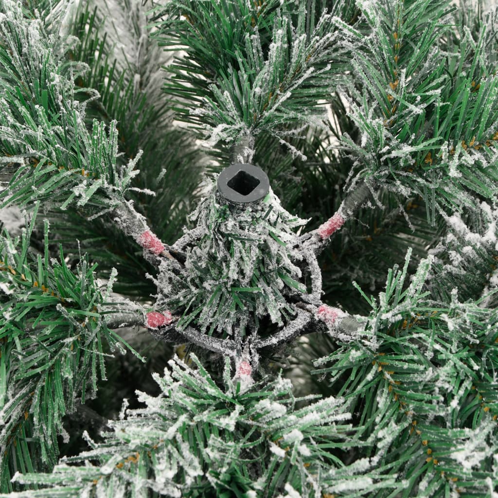 Artificial Hinged Christmas Tree with Flocked Snow 70.9