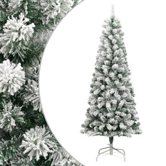 Artificial Hinged Christmas Tree with Flocked Snow 82.7
