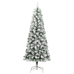 Artificial Hinged Christmas Tree with Flocked Snow 82.7