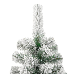 Artificial Hinged Christmas Tree with Flocked Snow 82.7