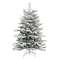 Artificial Hinged Christmas Tree with Flocked Snow 59.1