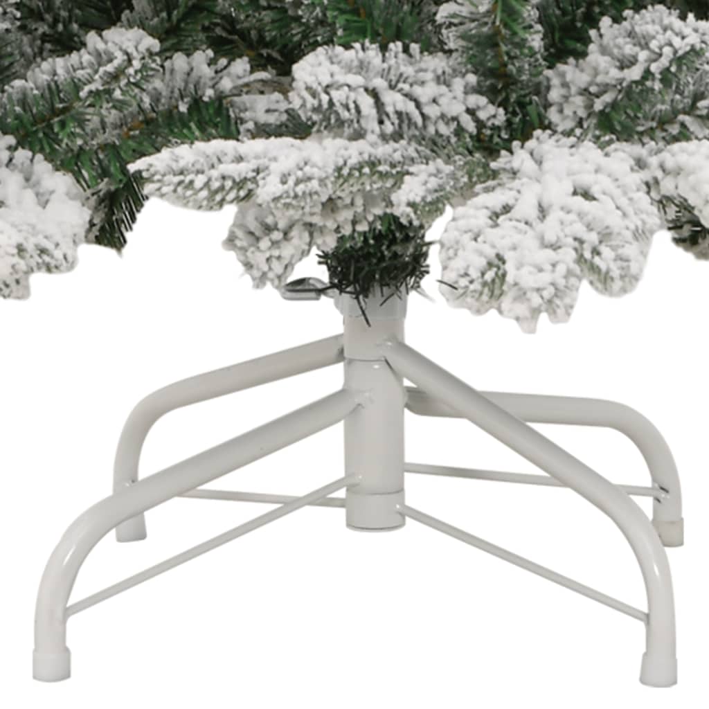 Artificial Hinged Christmas Tree with Flocked Snow 70.9