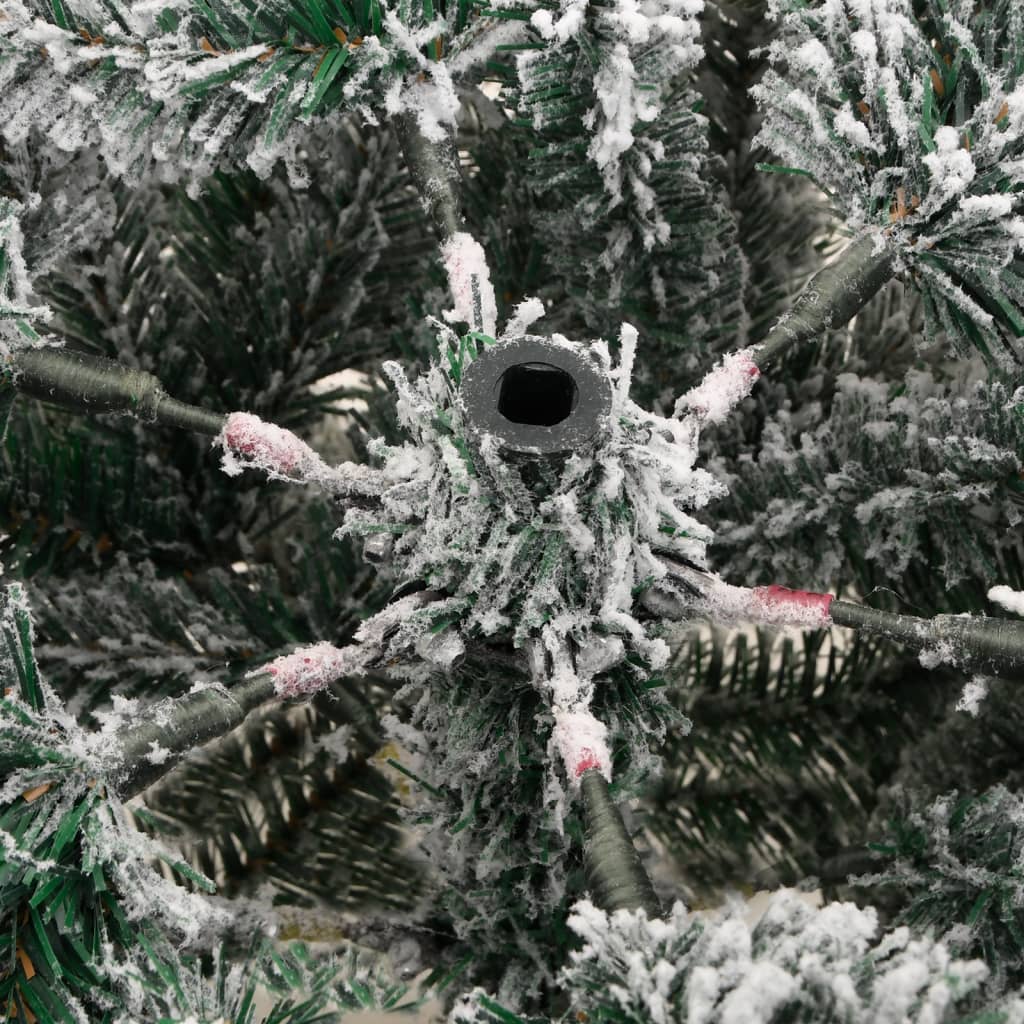 Artificial Hinged Christmas Tree with Flocked Snow 70.9