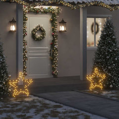 Christmas Light Decoration with Spikes Star 80 LEDs 23.6