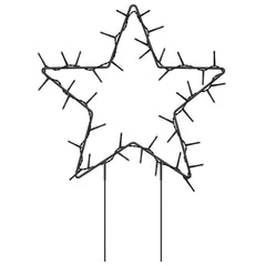 Christmas Light Decoration Set of 3 Warm white Iron
