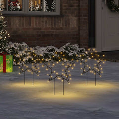 Christmas Light Decoration Set of 3 Warm white Iron