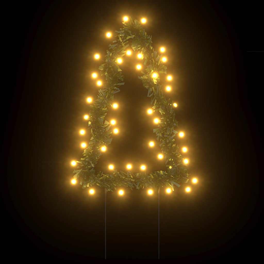 Christmas Light Decorations with Spikes 3 pcs Tree 50 LEDs 11.8
