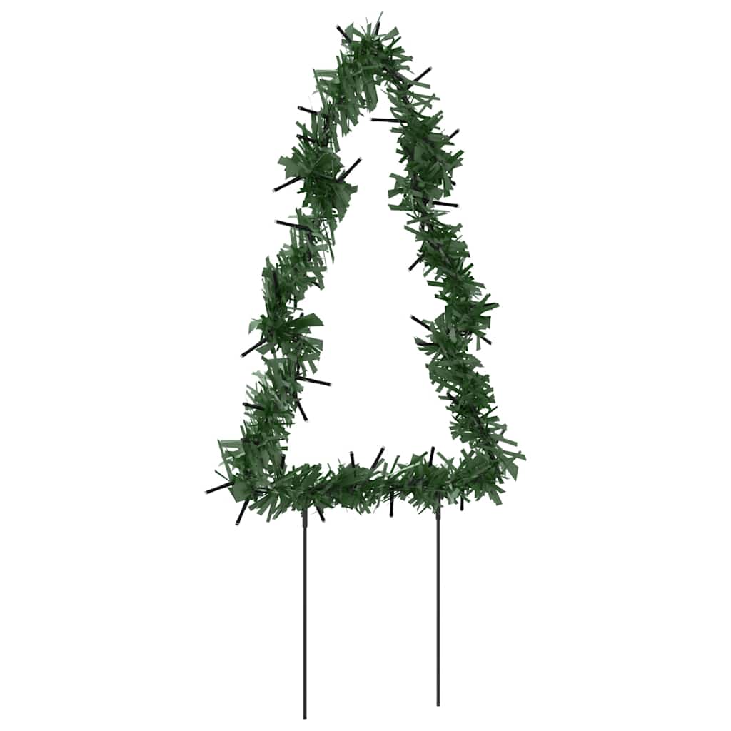 Christmas Light Decorations with Spikes 3 pcs Tree 50 LEDs 11.8