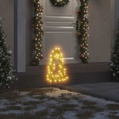 Christmas Light Decorations with Spikes 3 pcs Tree 50 LEDs 11.8