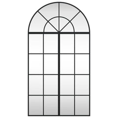 Wall Mirror Black 23.6x43.3 Arch Iron