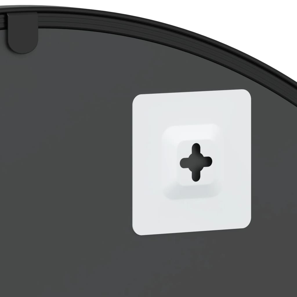 Wall Mirror Black 23.6x43.3 Arch Iron