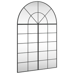 Wall Mirror Black Glass, Iron 59.1 x 39.4 in Minimalistic