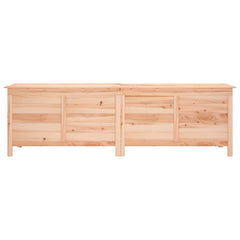 Garden Storage Box Natural Solid Fir Wood Large