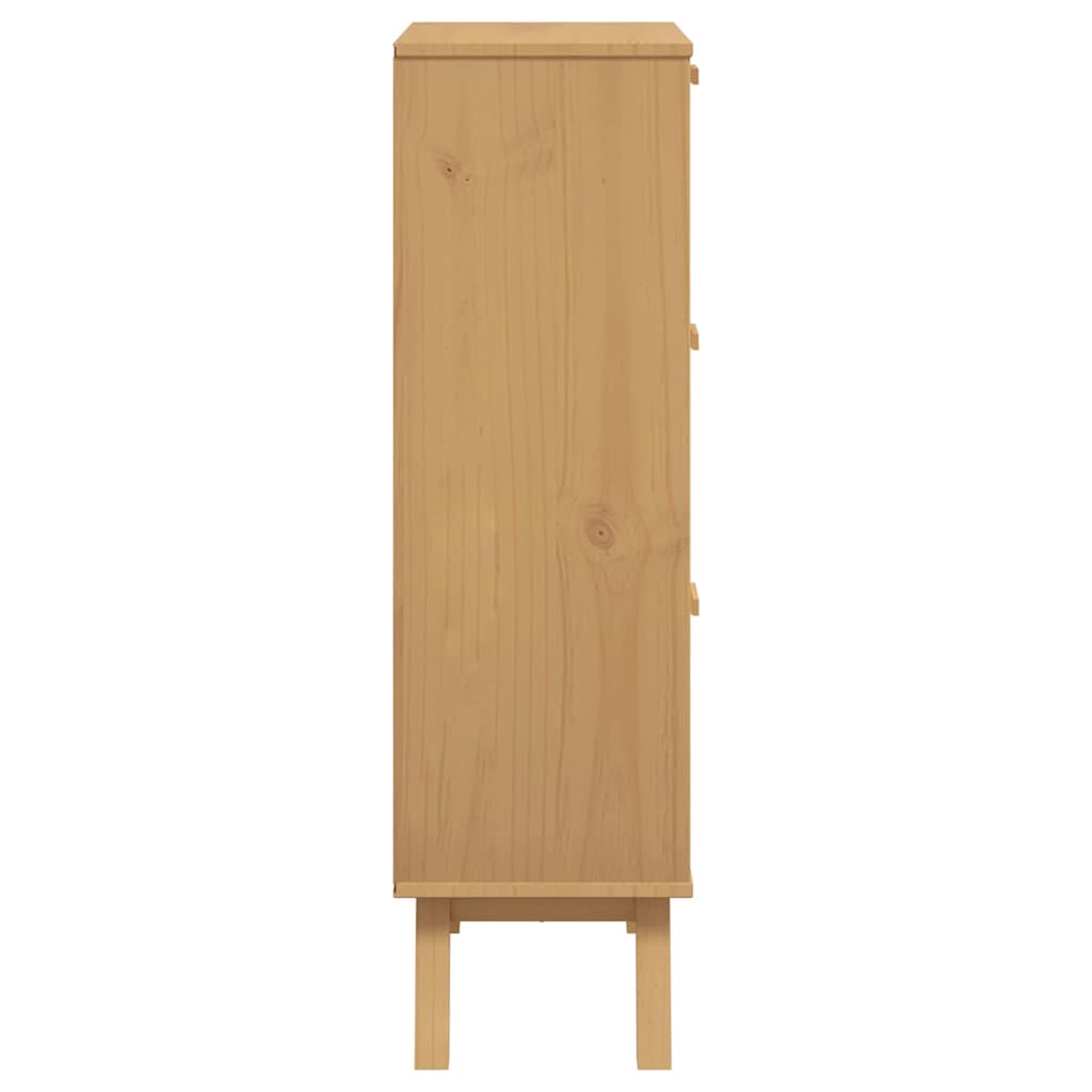 Tall brown solid pine wood shoe cabinet with flip drawers and wooden legs, 21.7x13.8x47.2 inches.