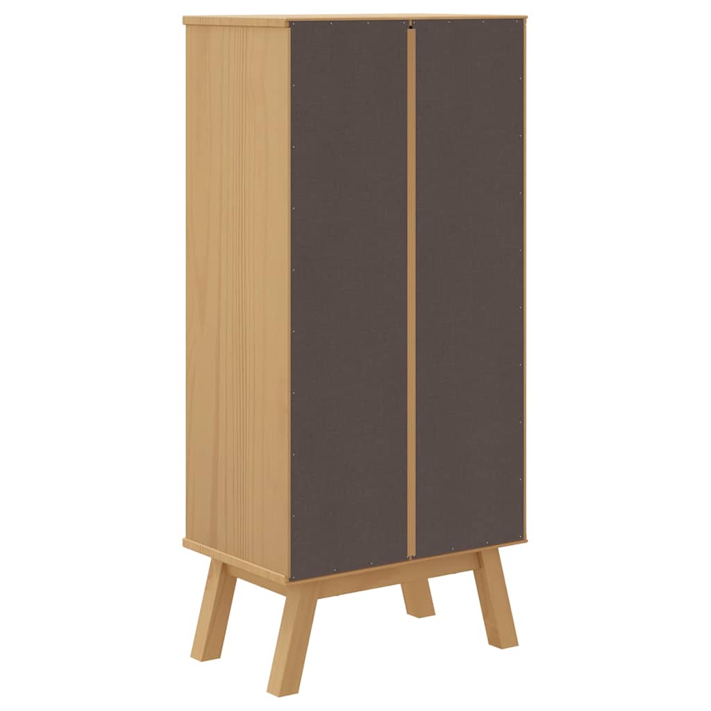 Brown solid pine wood shoe cabinet with flip drawers and wooden legs, 21.7x13.8x47.2 inches.