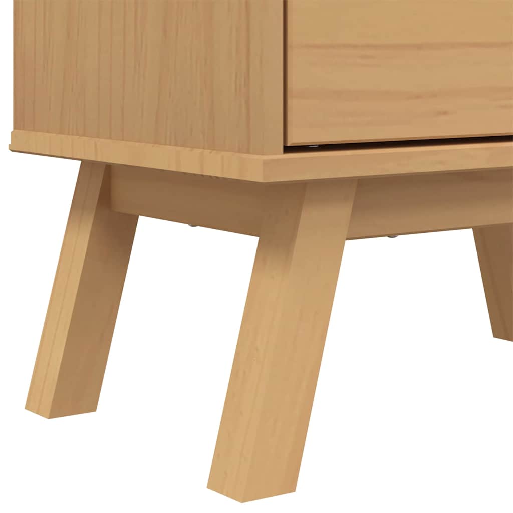 Brown solid pine wood shoe cabinet with flip drawers and angled legs, 21.7x13.8x47.2 inches.