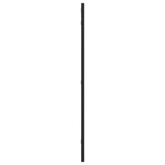 Black rectangular wall mirror, 15.7x31.5 inches, with iron frame.