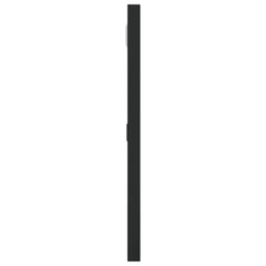 Black square wall mirror, 11.8x11.8 inches, with iron frame.