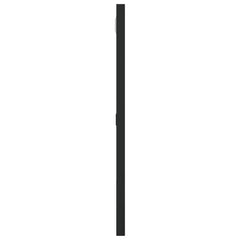 Black square wall mirror with slim iron frame and 15.7x15.7 inch glass panel.