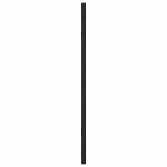 Square black iron-framed wall mirror, 19.7 by 19.7 inches.