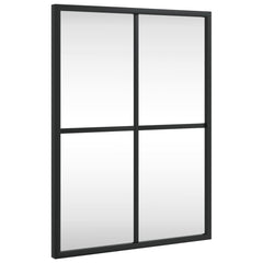 Wall Mirror Black 11.8x15.7 Rectangle Iron