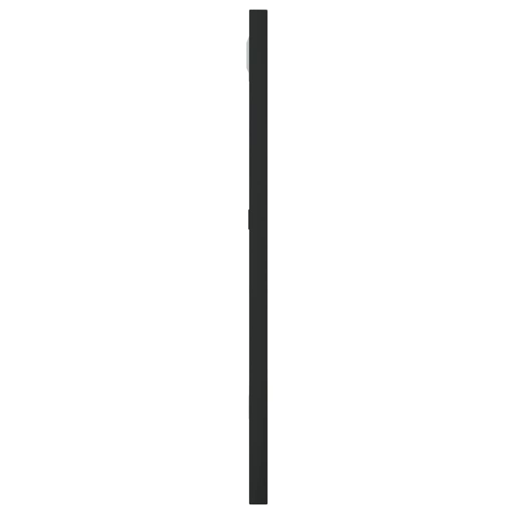 Wall Mirror Black 11.8x15.7 Rectangle Iron