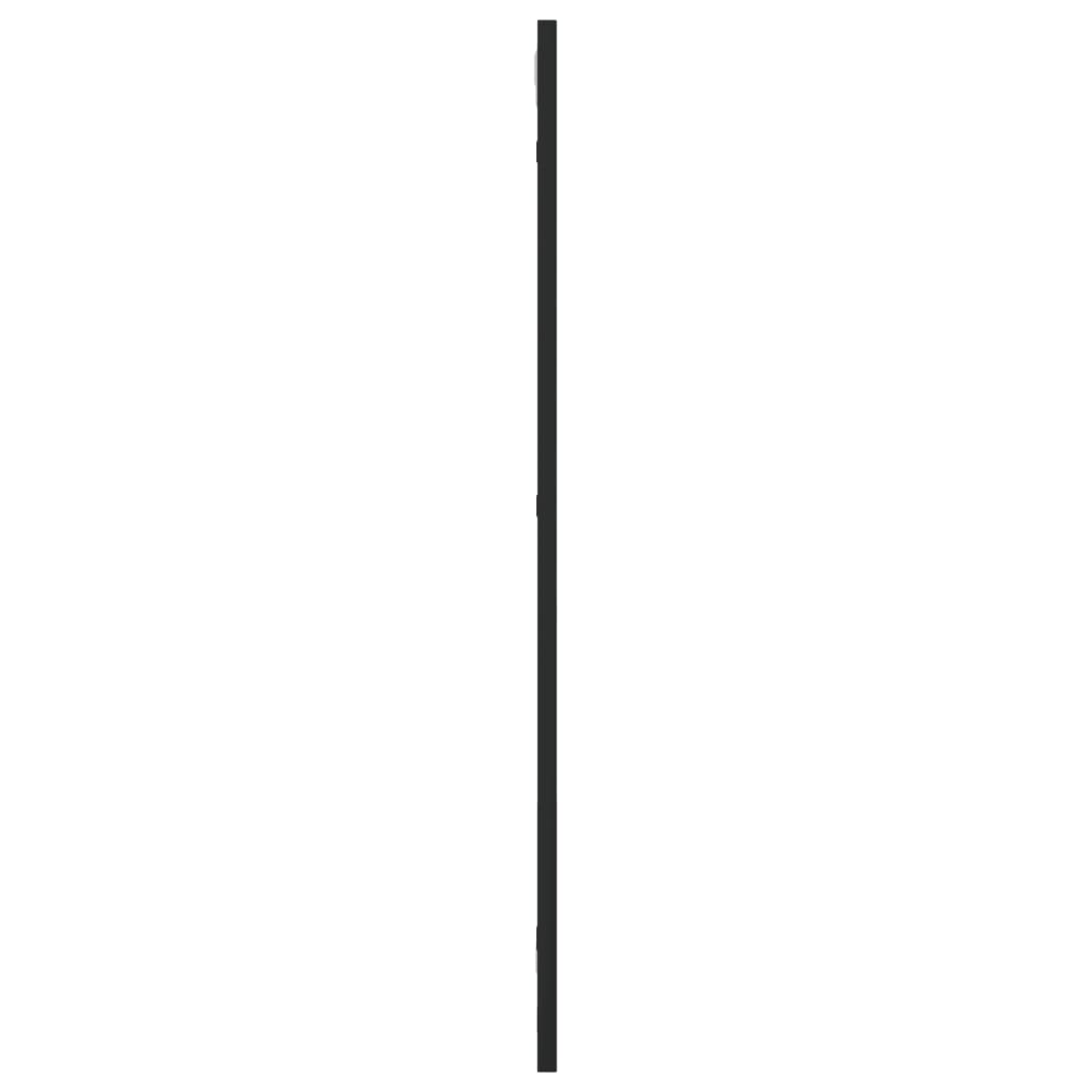 Wall Mirror Black 11.8x31.5 Rectangle Iron