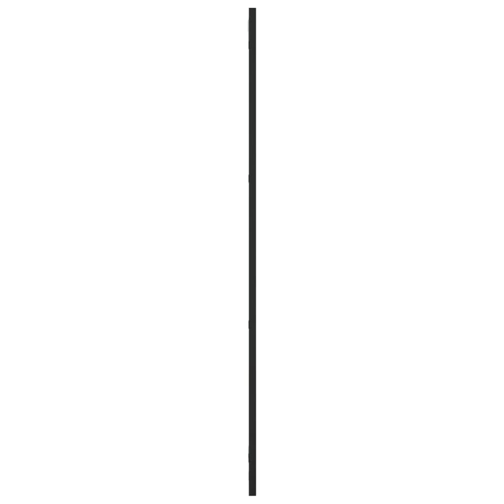 Wall Mirror Black 11.8x39.4 Rectangle Iron